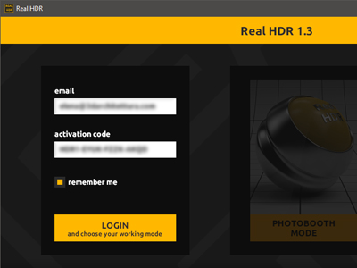 Real HDR License Login