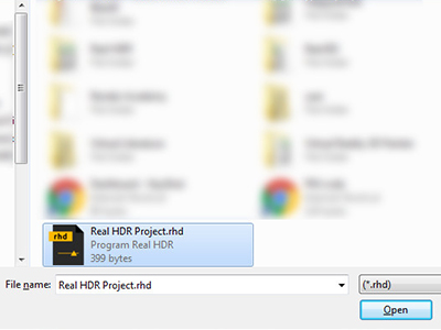 Real HDR rhd file