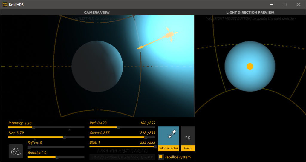 Real HDR Satellite System